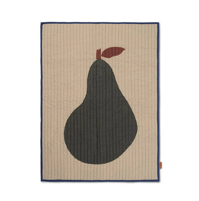 Ferm Living Kids Pear Quilted Blanket
