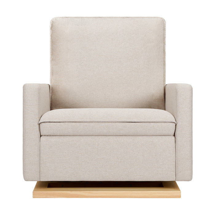 Babyletto Cali Pillowback Chair and a Half Glider in Eco-Performance Fabric | Water Repellent & Stain Resistant