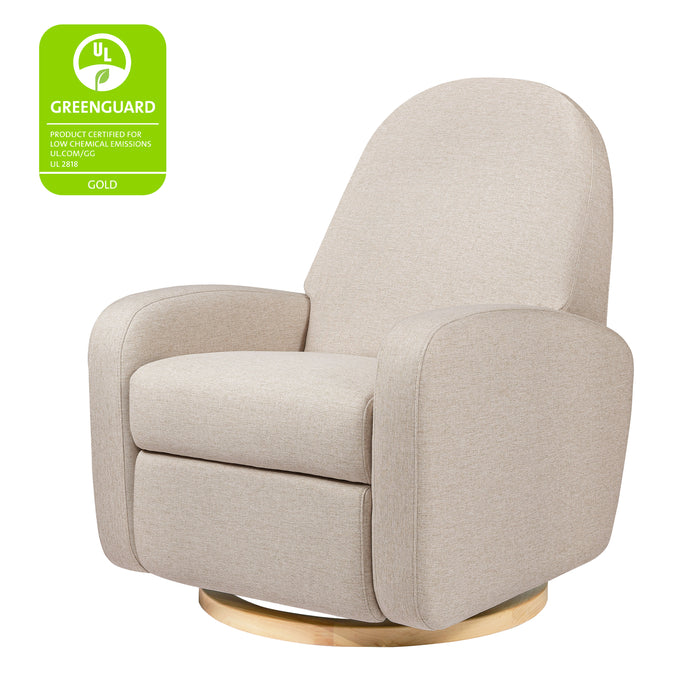 Babyletto Nami Recliner and Swivel Glider in Eco-Performance Fabric | Water Repellent & Stain Resistant