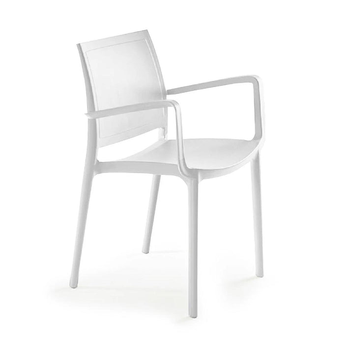 P'kolino Luna Modern Chair w/ Arms - White