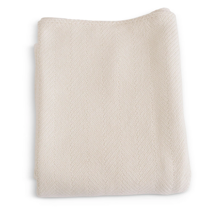 Evangeline Herringbone Cotton Blanket