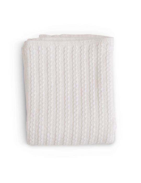 Evangeline Cable Knit Baby Blanket