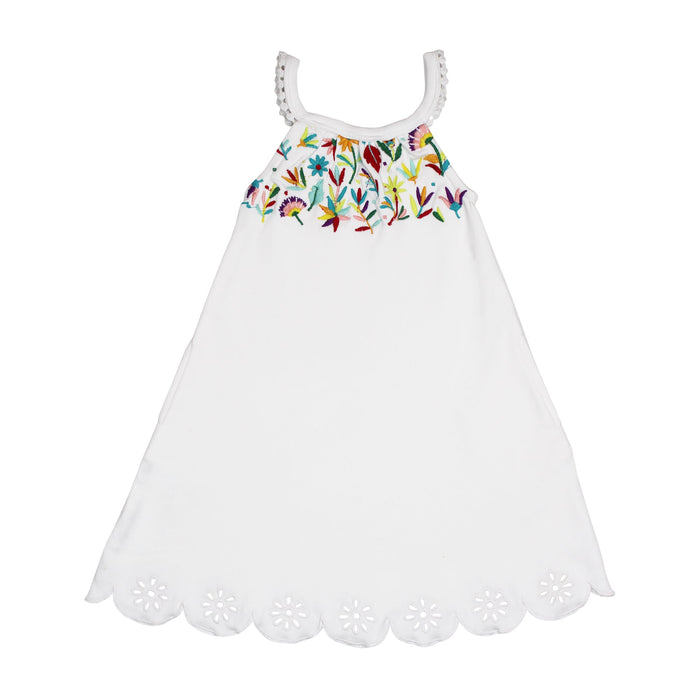 L'ovedbaby Kids' Embroidered Twirl Dress with Pockets