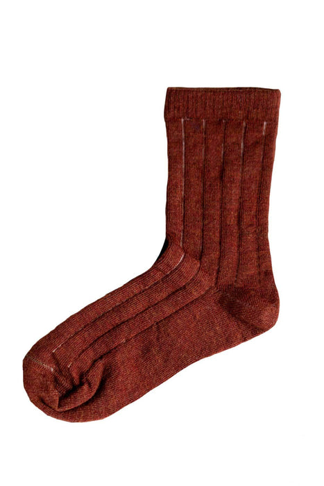 Merino Nature Socks- Rust