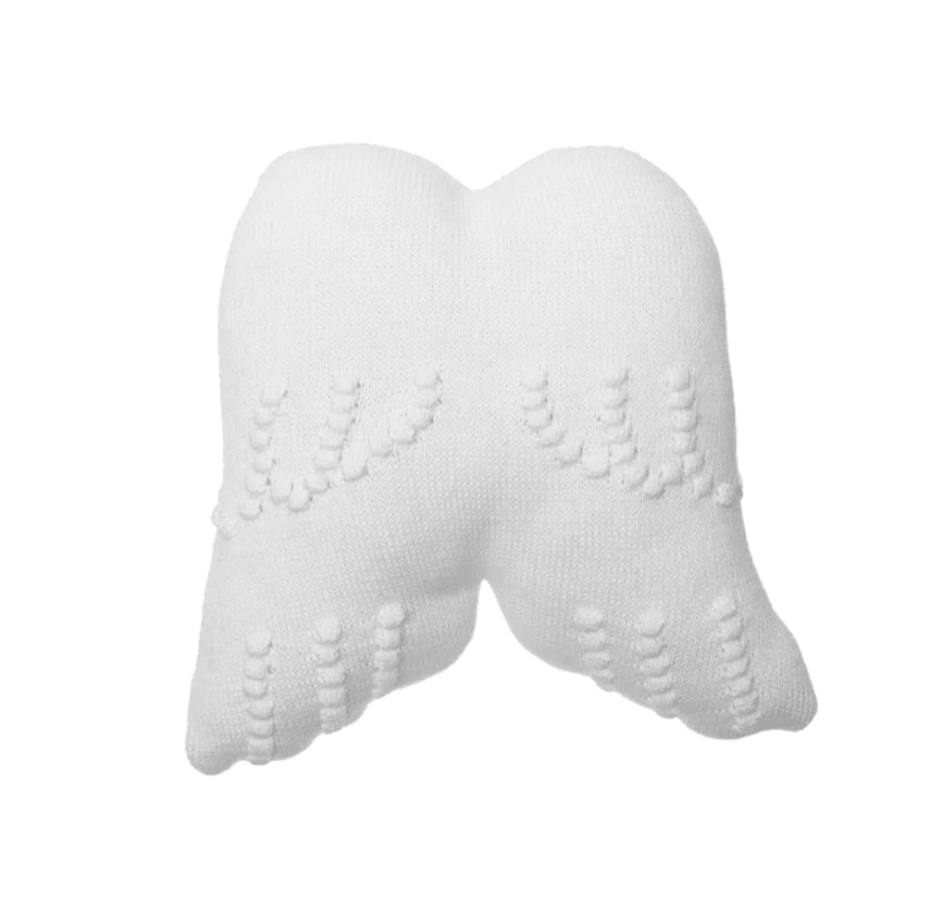 Lorena Canals Knitted Cushion Angel Wings