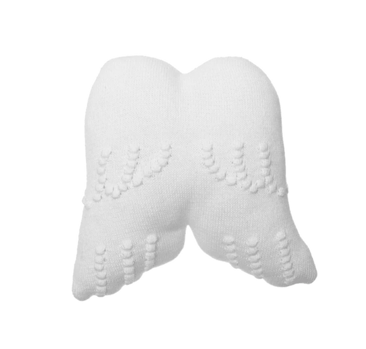 Lorena Canals Knitted Cushion Angel Wings