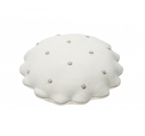 Lorena Canals Knitted Cushion Round Biscuit