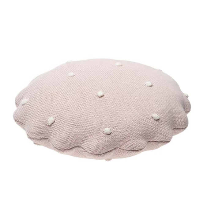 Lorena Canals Knitted Cushion Round Biscuit