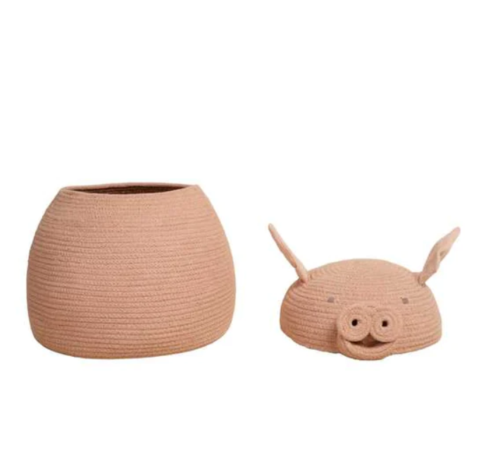 Lorena Canals Basket Peggy the Pig