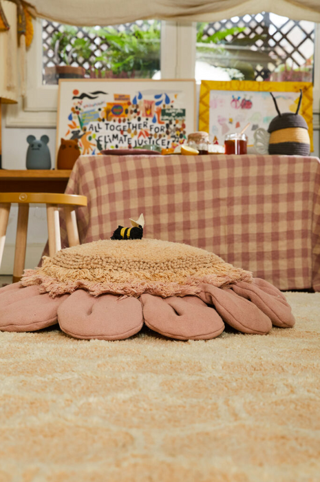 Lorena Canals Floor Cushion Pink Daisy