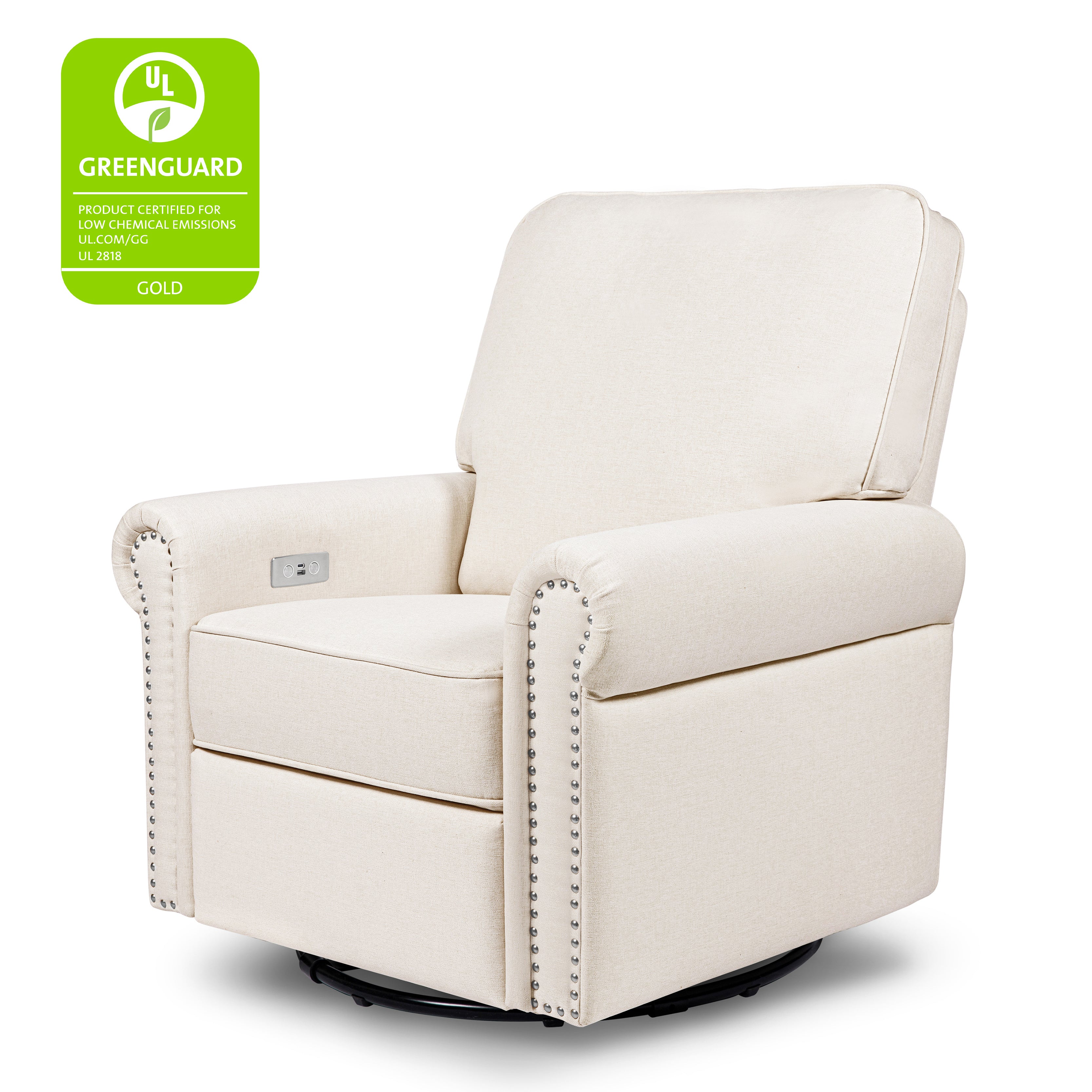 Namesake Linden Electronic Recliner and Swivel Glider in Eco-Performance Fabric with USB port