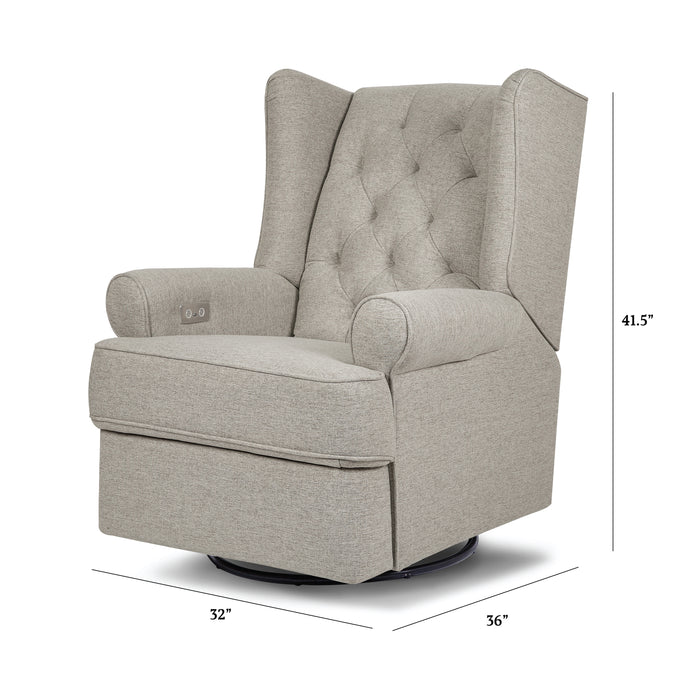 Namesake Harbour Electronic Recliner and Swivel Glider in Eco-Performance Fabric with USB Port