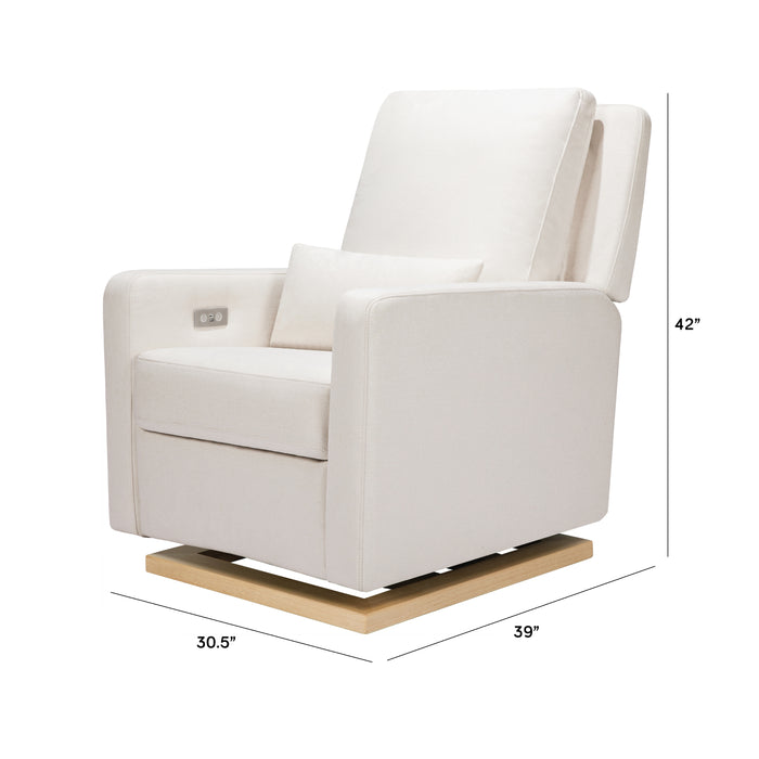 Babyletto Sigi Electronic Recliner and Glider in Eco-Performance Fabric with USB port