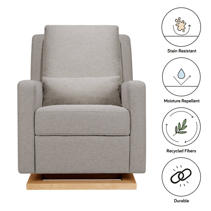 Babyletto Sigi Recliner and Glider in Eco-Performance Fabric | Water Repellent & Stain Resistant