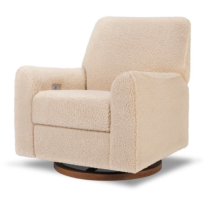 Nursery Works Sunday Power Recliner and Swivel Glider in Shearling