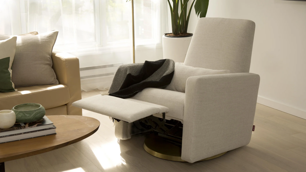 Monte Design Grano Glider Recliner Quick Ship Edition fawn forest