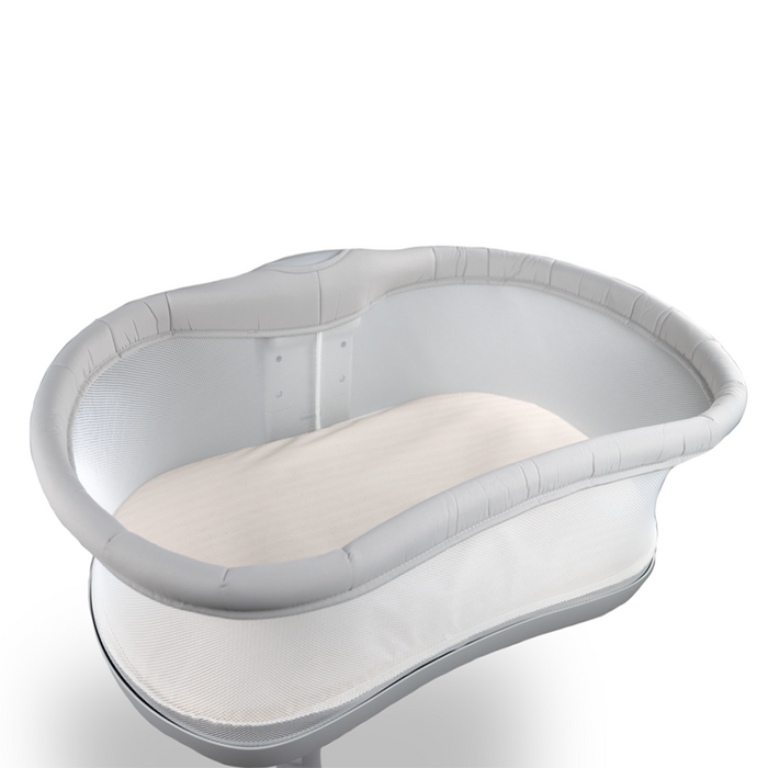 Naturepedic Organic Bassinet Mattress with Breathable Cover for Halo fawn forest