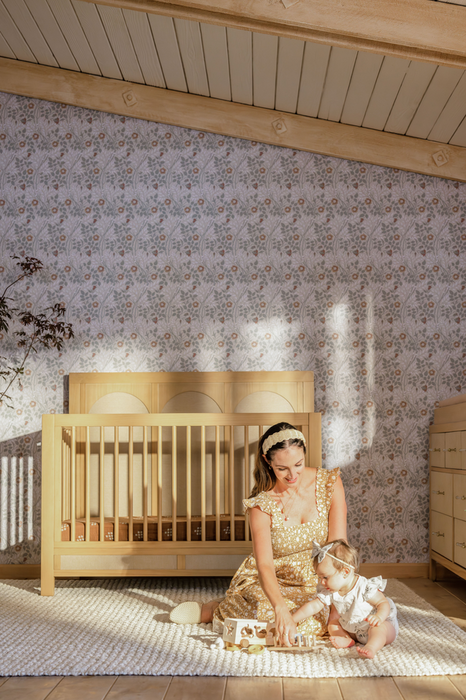 Namesake Eloise 4 in 1 Convertible Crib fawn forest