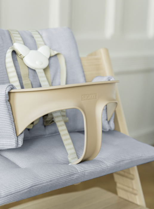 Stokke® Tripp Trapp® High Chair Complete- Natural with Icon Grey Cushion