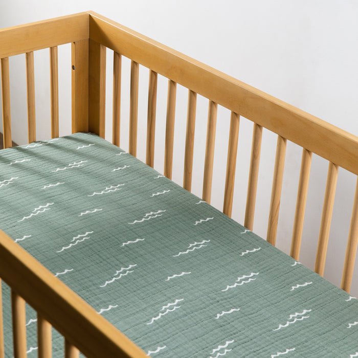 Babyletto Crib Sheet in GOTS Certified Organic Muslin Cotton