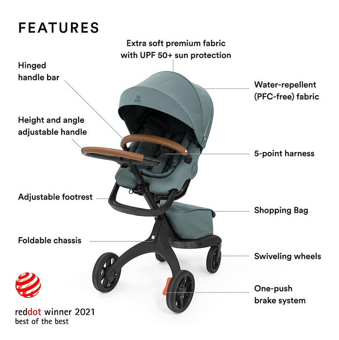 Stokke Xplory X Stroller Travel System Baby Stroller fawn forest