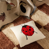 Ferm Living Kids Forest Embroidered Cushion Ladybird