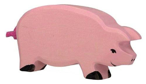 Holztiger Wooden Pink Mama Pig - fawn&forest