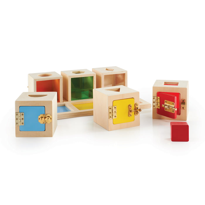 Guidecraft Peekaboo Lock Boxes - Set of 6