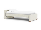 Monte Design Faux Sheepskin Dorma Twin Bed | Low Headboard