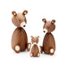 Ferm Living Wood Bear Family - fawn&forest