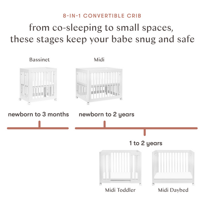 Convertible crib stages hotsell