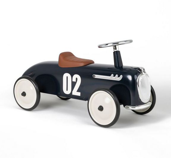 Vintage ride on metal car sales