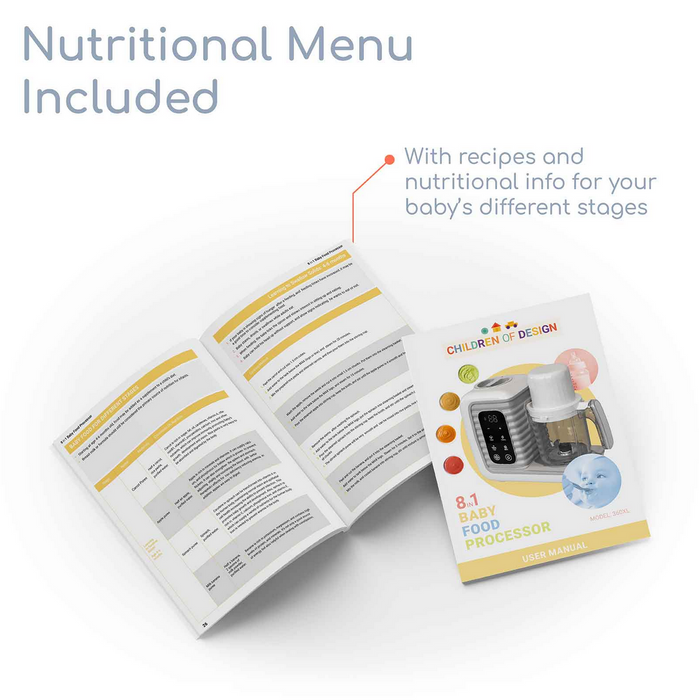 Children of Design 8-in-1 Smart Baby Food Processor