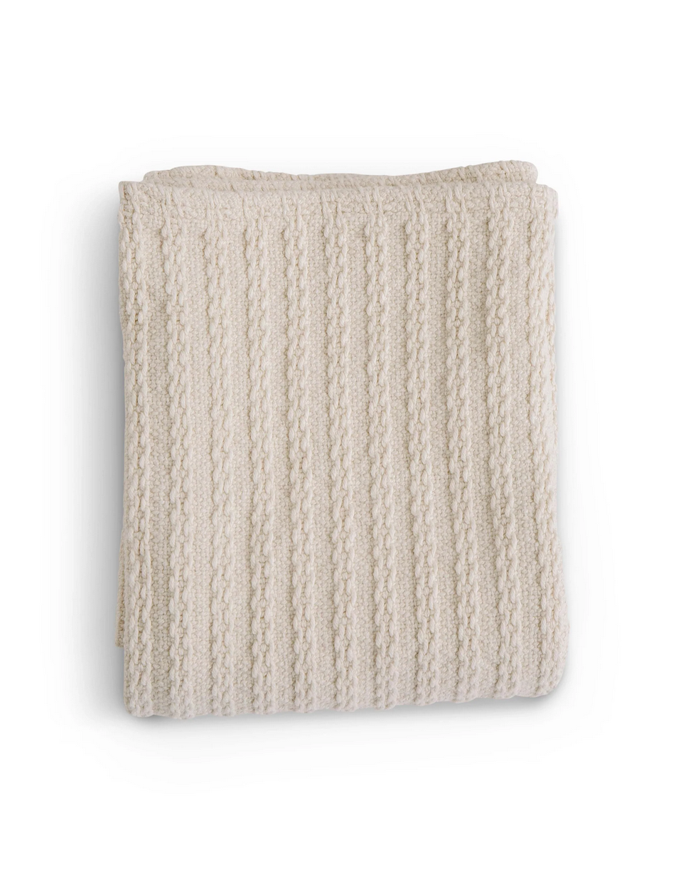 Evangeline Cable Knit Baby Blanket