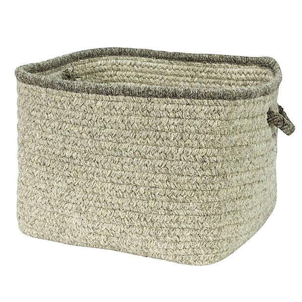 Colonial Mills Natural Wool Square Basket
