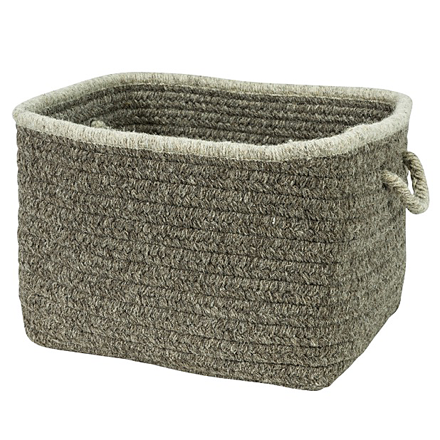 Colonial Mills Natural Wool Square Basket