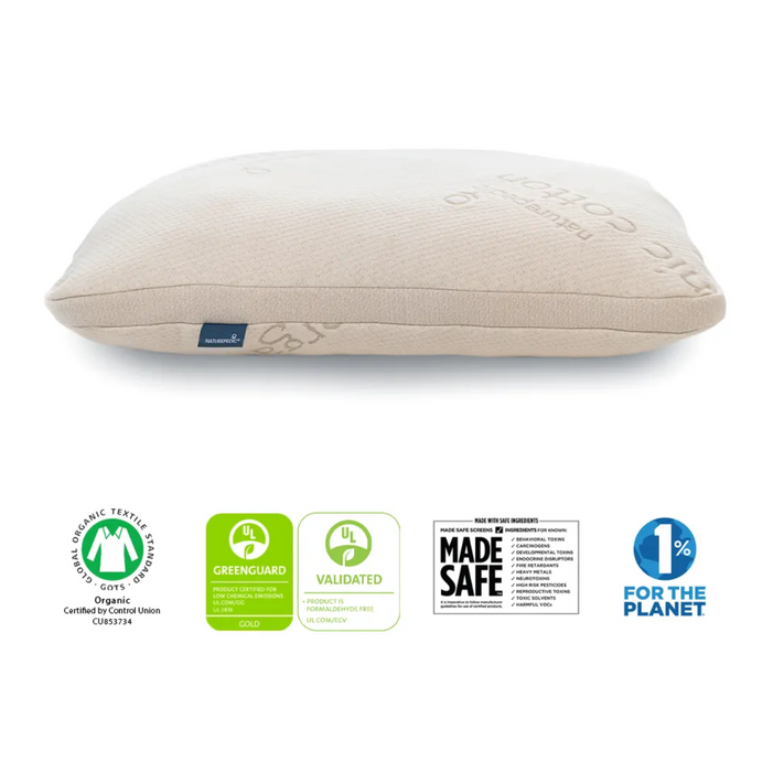 Naturepedic Organic Adjustable Latex Pillow for Kids
