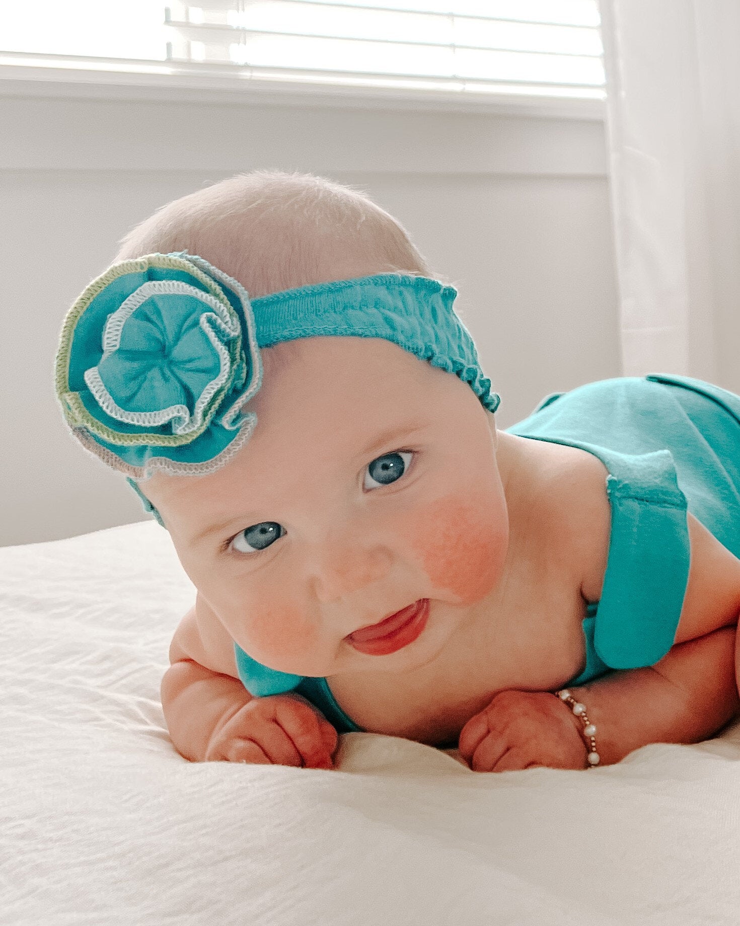 L'ovedbaby Embroidered Flower Headband