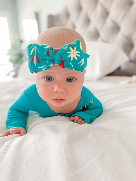 L'ovedbaby Embroidered Bowtie Headband