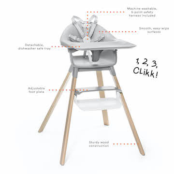 Stokke® Clikk™ High Chair Travel Bundle