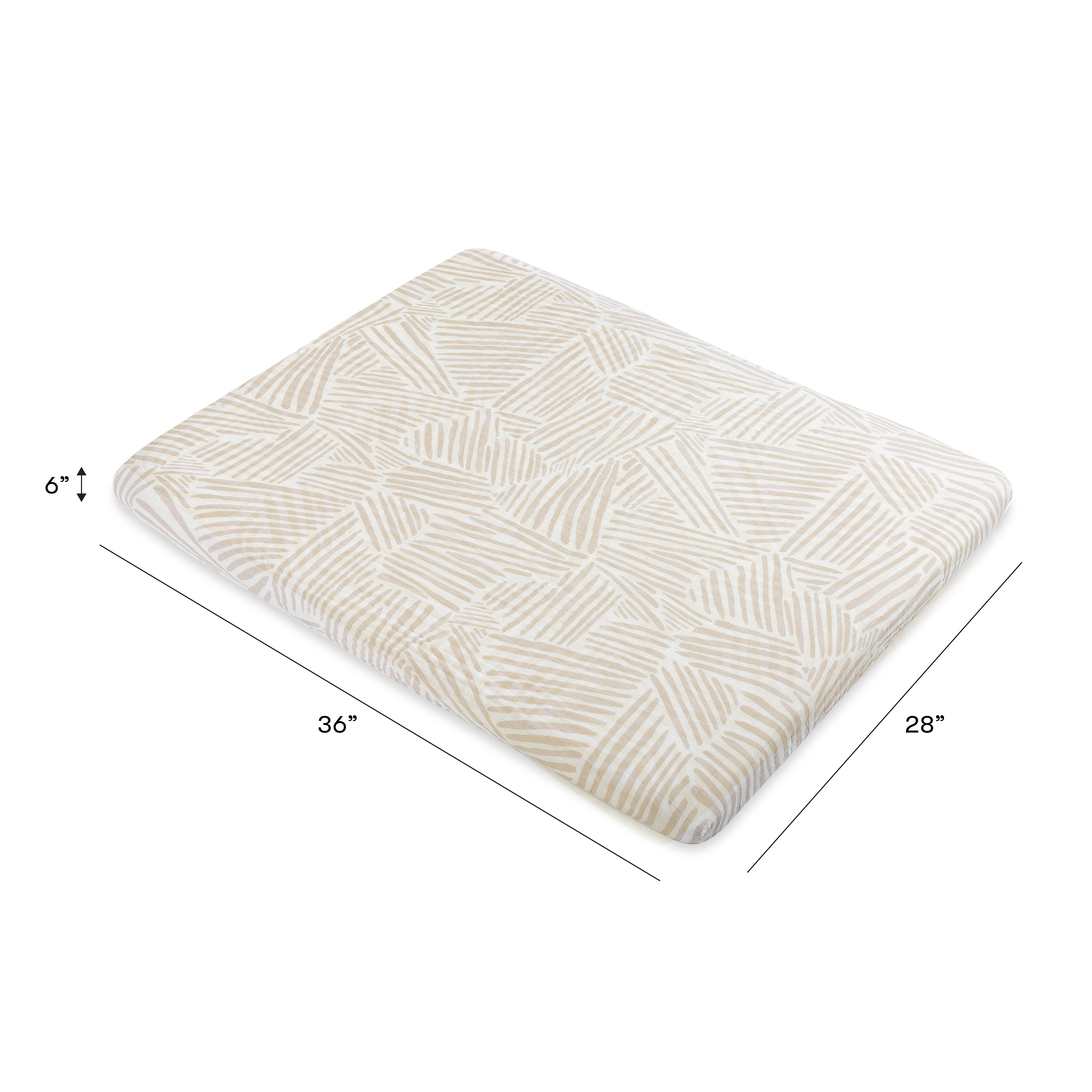 Babyletto All-Stages Midi Crib Sheet in GOTS Certified Organic Muslin Cotton