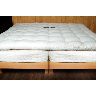 Natural Latex Mattress Topper Quilted with Organic Cotton and Wool