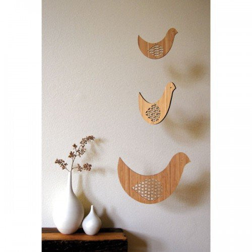 Petit Collage Bird Trio Mobile - fawn&forest