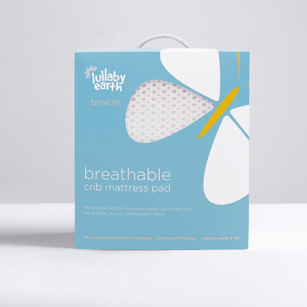 Lullaby Earth Breathe Safe Crib Mattress Pad