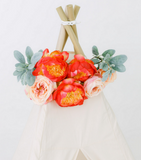 E & E Teepee: Coral DELUXE Floral Topper