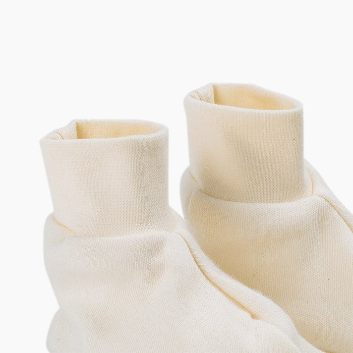 fawn&forest Fog Linen Organic Cotton Baby Booties - fawn&forest