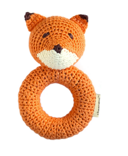 Hand Crocheted Cheengoo Fox Rattle
