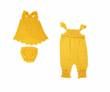 L'ovedbaby Muslin Sleeveless Romper & Tunic Top/ Bloomer Set: 18-24m or 2T