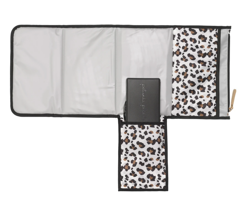 Petunia Pickle Bottom Nimble Diaper Clutch Leopard fawn forest