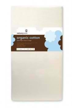 Naturepedic Organic Cotton Lightweight Classic Seamless 2-Stage Crib Mattress
